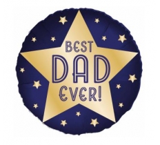 Fathers Day Best Dad Ever Standard Foil Balloons