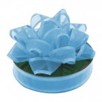 Organza Ribbon Blue