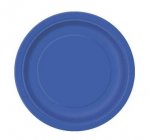 8 Pack Royal Blue 7" Plates