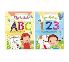 ABC & 123 Colouring & Learn Books (ZERO VAT)