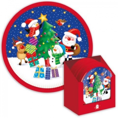 Christmas Xmas Party Kids Plate Pack of 6