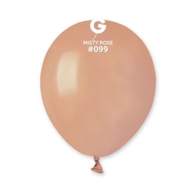 Gemar 5" Pack 50 Latex Balloons Misty Rose #099