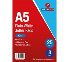 Mail Master A5 Jotter Pad 25 Sheets Pack Of 3