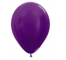 Sempertex 12" Metallic Violet Latex Balloons 50 Pack