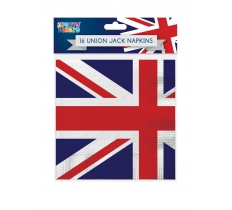 Union Jack 3Ply Napkins 16 Pack