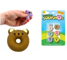 6pc Squishy Animals On Blistercard