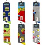 Mens Novelty Design Socks Fun Food 1 Pair