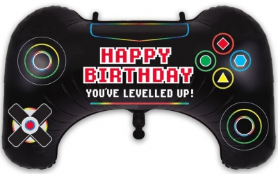 31" Happy Birthday Controller Balloon