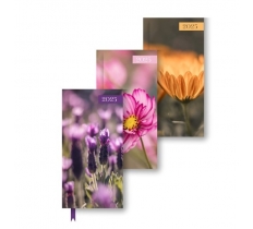 2025 Slim Patterned Diary Flowers