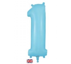 Oaktree 34" Number 1 Matt Blue Balloon