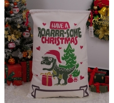 Christmas Dinosaur Santa Sack 75 x 45cm