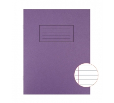 Silvine Purple P4To Exercise Book Lined With Margin X 10