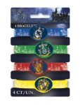 Harry Potter Rubber Stretch Bracelet 4 Pack