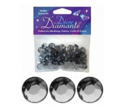 12mm D[[130]]cor Diamante Diamonds 28G Black Quartz