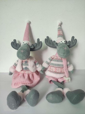 65cm Christmas Moose/Reindeer Sitting