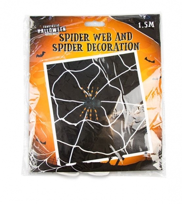 HALLOWEEN SPIDER WEB & SPIDER