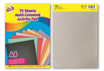 Tallon MULTI COLOURED PAD 70 SHEETS