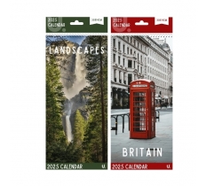 2025 Slim Postal Calendar Britain & Landscapes