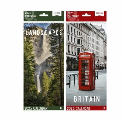 2025 Slim Postal Calendar Britain & Landscapes