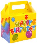 Happy Birthday Lunch Box 14cm X 9.5cm X 12cm