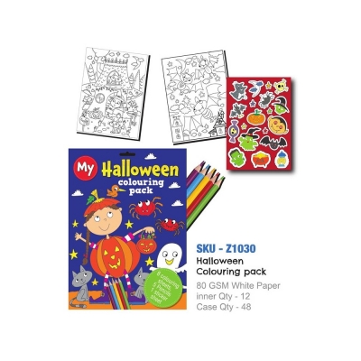 Halloween A4 8 page Colouring Pack