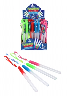 Light Up Flashing Glow Stick 19cm ( Assorted Colours )