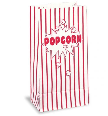 10 Ppr Party Bags-Popcorn