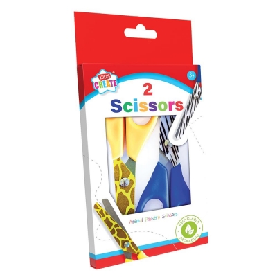 Kids Create Animal Printed Scissor 2 Pack