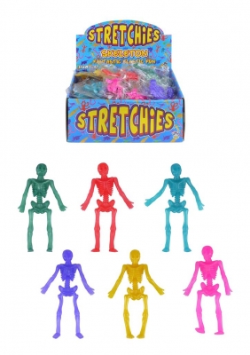 Assorted 9cm Stretch Skeletons x 84 ( 13p Each )