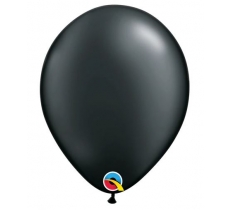 11" Round Pearl Onyx Black Qualatex Plain Balloon 100 Pack