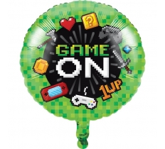 Gaming Party Metallic Balloon 18In