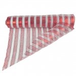 50CMX10M DECO MESH RED/WHITE