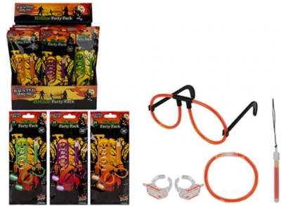 Halloween Glow Party Pack 10 Pack 3 Assorted