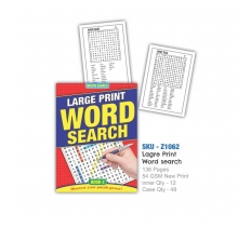 A4 Large Word Search Puzzle Book 136 Pages (VAT ZERO)