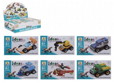 Box Build Blocks 12 Assorted Vehicles