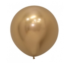 Sempertex 24" Reflex Gold Latex Balloons 3 Pack