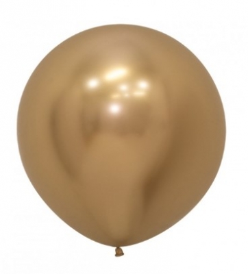 Sempertex 24" Reflex Gold Latex Balloons 3 Pack