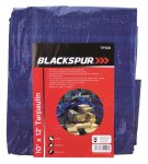 Blackspur 10' ( 3M ) X 12' ( 3.6M ) Tarpaulin - Blue
