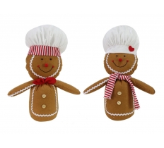 Gingerbread Man 40cm Chef Hat ( Assorted Design )