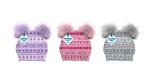 Girls Lurex Pom Pom Trim Hat (VAT ZERO)