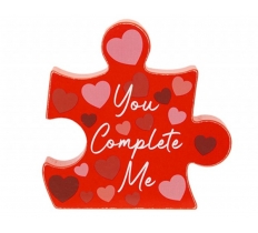 Valentine's Day Love Decal Puzzle Piece Decoration 10cm