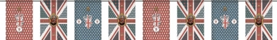 King Charles Vintage Portrait Bunting 3m