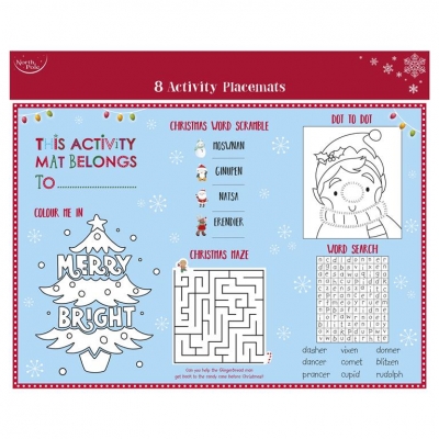 Christmas Activity Placemats Book