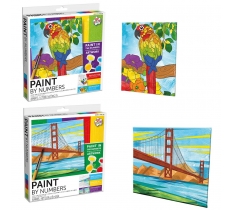 Kids Create Activity Paint By Number Canvas
