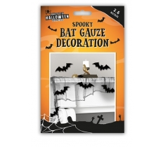 Halloween Spooky Bat Gauze Decoration
