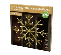 Led Snowflake Silhouette Light Warm White