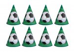 8 3D Soccer Party Hats