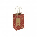 Christmas Red Kraft Text Perfume Bag ( Merry Christmas )