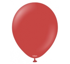 Kalisan 18" Standard Deep Red Latex Balloon 25pack