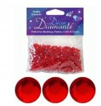 6mm D[[130]]cor Diamante Diamonds 28G Red